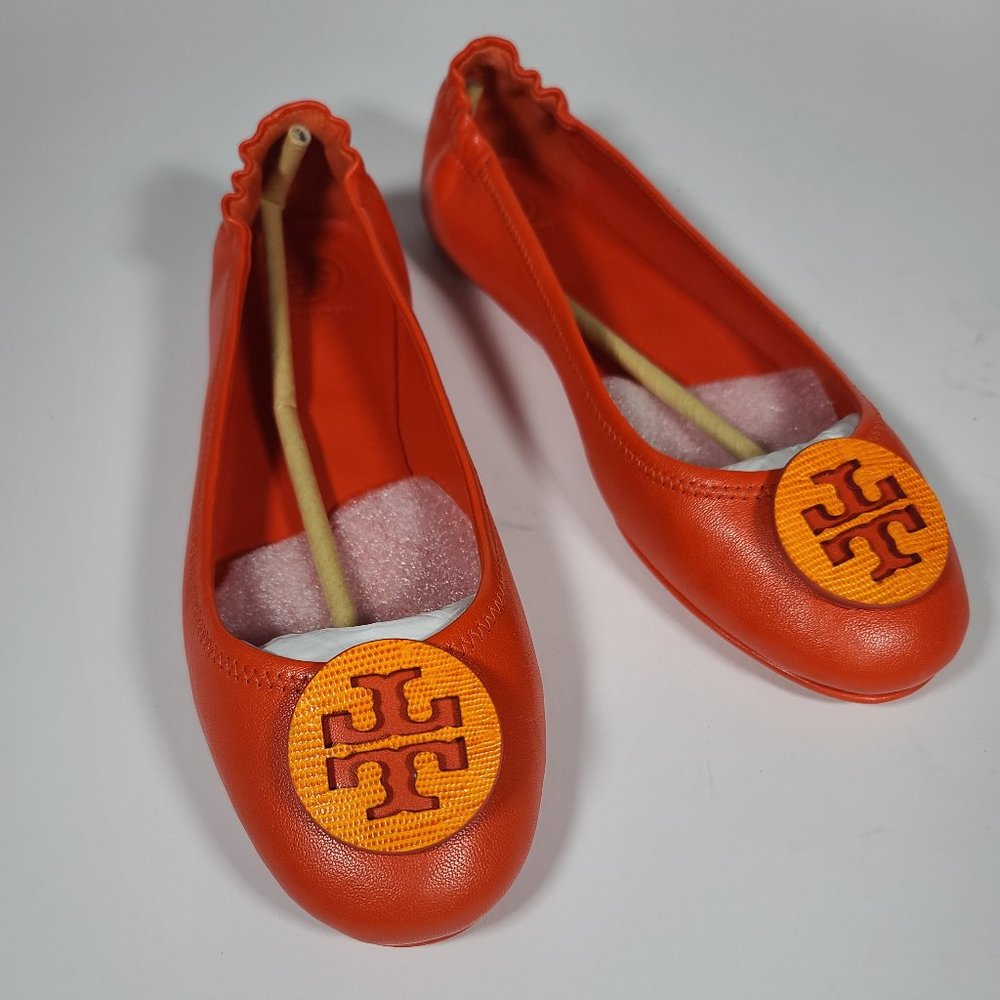 TORY BURCH Minnie Ballet Flat Bright Pomander - NIB